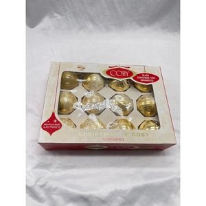 VTG Coby glass Christmas tree ornaments